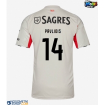 Moški Nogometni dresi Benfica Vangelis Pavlidis #14 Gostujoči 2025-26 Kratek Rokav